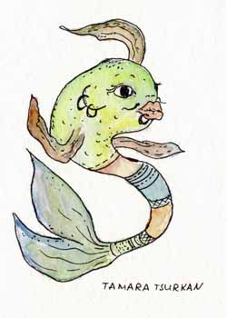 "Fish" by Tamara Tsurkan, Madison WI - Watercolor & ink